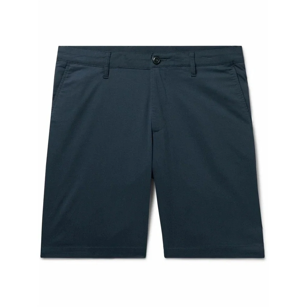 Faherty Movement‎ Straight Leg Organic Cotton COOLMAX-Blend Chino Shorts Blue 29